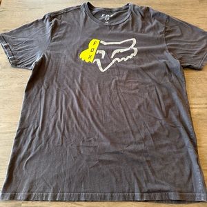 Men’s 2XL Fox Graphic Tshirt- Black